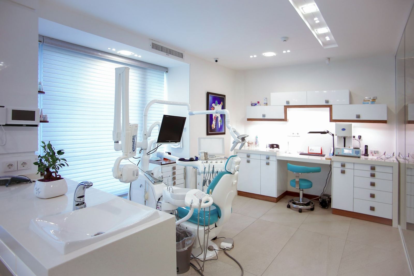 The treatment room at VITA, lit by daylight