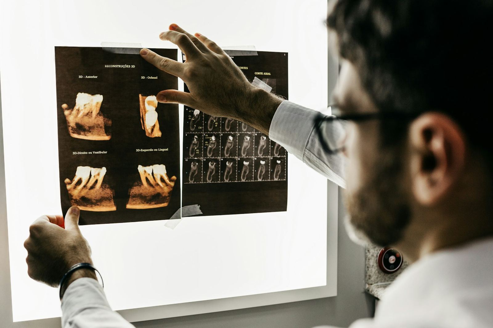 Examination with the dentist